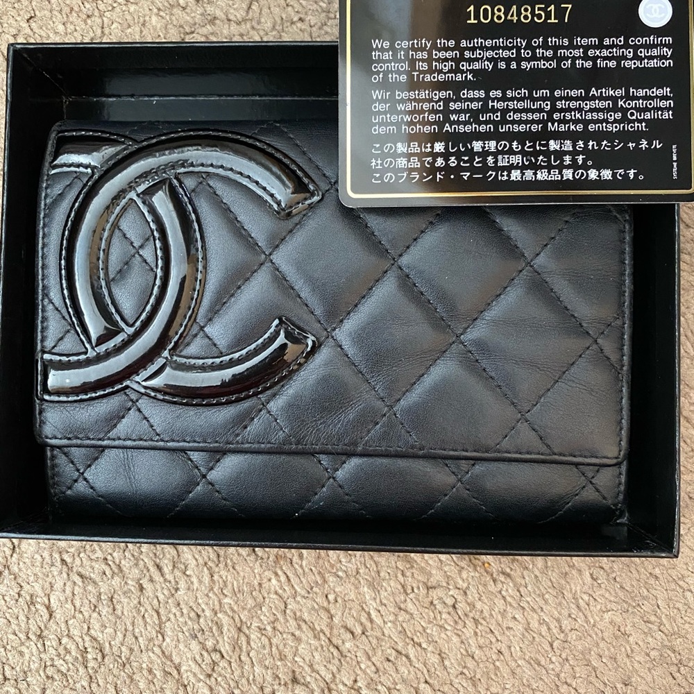 Chanel lambskin wallet